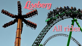 LISEBERG ALL RIDES 2024 height limits [upl. by Ailuig]