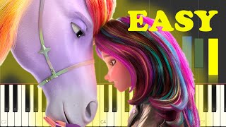 Unicorn Academy Theme Song On Piano EASY [upl. by Hibbs]