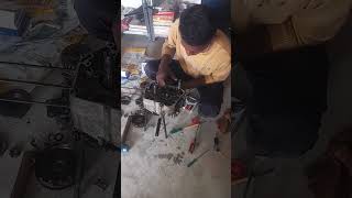 Gear shaft fitting Raj Auto Garage bike mechanic short videos 1million2024 [upl. by Edme]