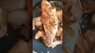 Pritong Isda at Karne mixed so yummy asmr satisfyingfoods shortvideo [upl. by Nims]