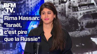 quotIsraël cest pire que la Russiequot linterview intégrale de Rima Hassan sur BFMTV [upl. by Eilrebma]