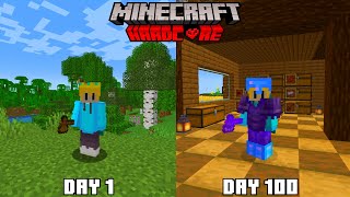 I Attempted my First Minecraft 100 Day Hardcore [upl. by Ttelrats]