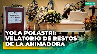 Yola Polastri Restos fueron velados en la parroquia Nuestra Señora de la Reconciliación [upl. by Anahsor]