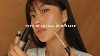 Testing Korean Concealers Darkest Shade  Haley Kim [upl. by Paulson]