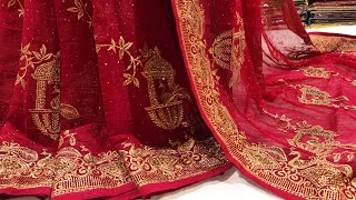 New Design Shimmer Saree Zari Work Wedding Saree Rs 1850 [upl. by Laurinda349]