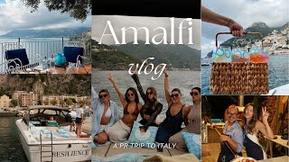 AMALFI COAST VLOG  Malfy Gin PR Trip Explore Amalfi Boat Trip amp Pizza Making [upl. by Hyacintha]