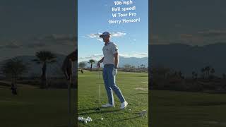 Tour Pro Berry Henson CRUSHES 186 mph ball speed golf golfspeed [upl. by Reames]