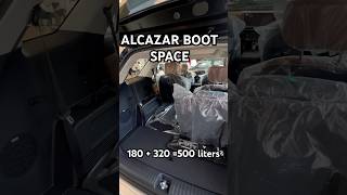 alcazar facelift boot space 180 liters and more can be increased [upl. by Ahsienat967]