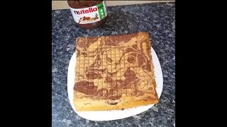 NUTELLA LAYER CAKE without baking powder [upl. by Adlin]