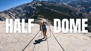 HALF DOME 🏞️  The ULTIMATE GUIDE on YOSEMITES DEADLIEST HIKE  hikingadventures [upl. by Camus]