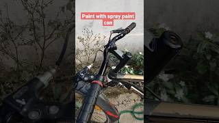 paint cycle  motorcycle using spray paint can shorts 😱 [upl. by Worlock323]