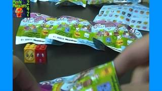 Opening 4 Moshi Monsters Moshlings Mega Bloks Series 2 Blind Packs [upl. by Grane]