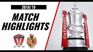 HIGHLIGHTS  Witton Albion 21 Spennymoor Town  201819  Emirates FA Cup [upl. by Storfer665]