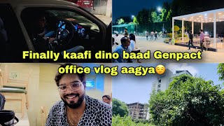 Genpact company ka vlog aagya kaafi time baad😌  Raat ko kyu jaana pada Hospital  Genpact  Noida [upl. by Kreegar]