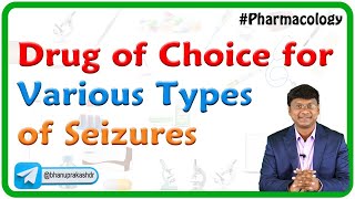 Drug of choice for various types of seizures  Pharmacology  Dr Rajesh Gubba [upl. by Lledal889]