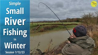 Small River Fishing With Bread amp Worms  Winter Roving On A Tiny River  71223 Video 453 [upl. by Remington]