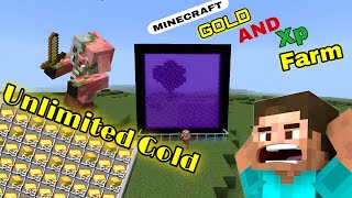 HOW TO MAKE AUTOMATIC GOLD FARM IN MINECRAFT 121 [upl. by Salazar63]