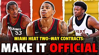 Miami Heat Need to Give these TwoWay Deals NOW  Keshad Johnson Isaiah Stevens Josh Christopher [upl. by Ellingston]