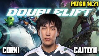 Doublelift Corki ADC VS Caitlyn VOD NA Challenger Season 14 Patch 1421 [upl. by Solitta]