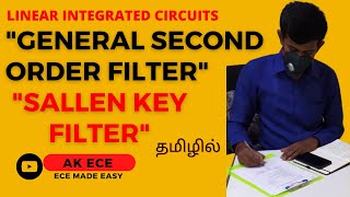 Second Order Filter  Sallen Key Filter [upl. by Inafets326]