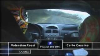 Valentino Rossi CrashesWRC Rally GB 2002 [upl. by Domash]