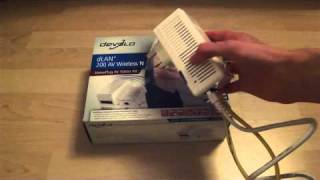 Review  Devolo dLAN 200 AV Wireless N Homeplug AV Starter Kit [upl. by Dnomde]