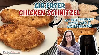 Air Fryer Chicken Schnitzel made from scratch [upl. by Garrett]