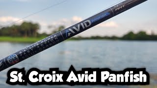 Panfishing With the St Croix Avid Panfish [upl. by Ytsim]