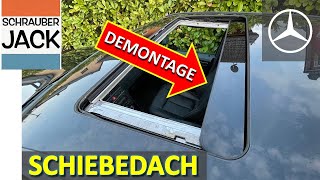 SchiebedachDemontage und Einstellung Mercedes W202 [upl. by Yentruocal]