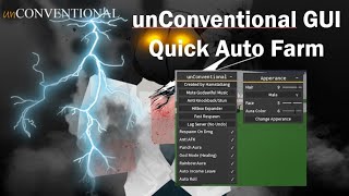 unConventional OP Script GUI  AFK Auto Farm and Fast Levels  2021 PASTEBIN [upl. by Crissie635]