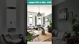 L SHAPE SOFA LIVING ROOM IDEAS  FOR SMALL LIVING ROOM [upl. by Talia742]