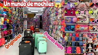 MEGA TIENDA DE MOCHILAS ESCOLARES ECONÓMICAS🎒Maletas Loncheras Lapicera quotMarca Lluviaquot [upl. by Laurel94]