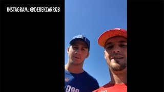 Derek Carr Pro Bowl Skills Challenge Behind The Scenes [upl. by Ijnek]