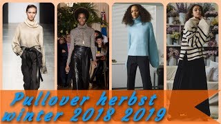 Trendige modischer damenpullover herbst winter 2018 2019 [upl. by Mure]