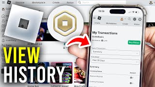 How To View Transaction History In Roblox Mobile  Full Guide [upl. by Eicram133]