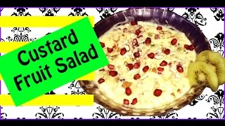 Homemade Fruit Salad Custard [upl. by Enilrem214]