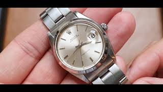 1966 Rolex OysterDate Precision Model 6694 Silver Dial and Chrome Markers in Steel  Oyster Bracelet [upl. by Alfred]