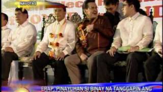 Erap to Binay Accept Noynoys Cabinet offer [upl. by Suriaj]