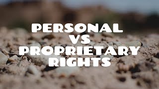 Personal vs Proprietary Rights  Land Law [upl. by Kurth]