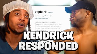 KENDRICK LAMAR  Euphoria DRAKE DISS REACTION [upl. by Nwahs279]