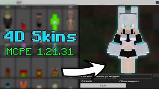 4D5D Skin Pack for Minecraft PE 12131  Working on Servers  Android iOS amp PC [upl. by Annahsal171]