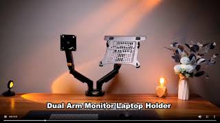 Desktop NB F160 FP 2 Gas Spring Dual Arm for Monitor Holder [upl. by Baten]