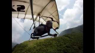 GoPro Monopod Mount Test Hang Gliding Flight  8th July 2012 [upl. by Inail]