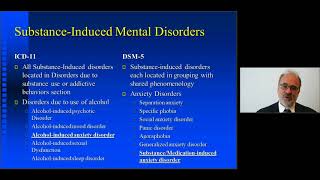 Michael First Substance Induced Mental disorders in ICD11 and DSM5 [upl. by Dopp]