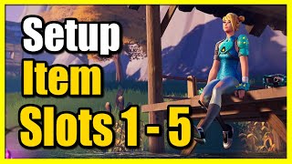 How to Setup Preferred Items Slots for Inventory Weapons or Items in Fortnite OG Slots 1 to 5 [upl. by Adyol746]