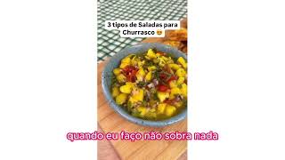 3 TIPOS DE SALADAS PARA CHURRASCO [upl. by Nomaj585]