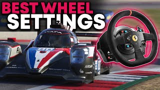 Le Mans Ultimate Wheel Settings for Thrustmaster and Logitech Wheels [upl. by Broder]