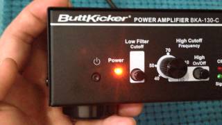 Buttkicker gamer 2  Amplifier malfunction [upl. by Annay]