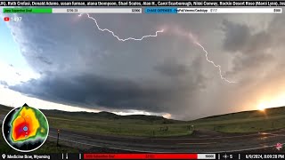 Beautiful Supercell in SE Wyoming 6924  Live Storm Chase Archive [upl. by Jahncke778]