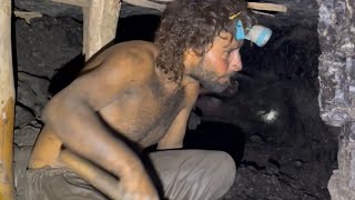 Unbelievable Coal Mining with Limited tools shorts mining [upl. by Niac]